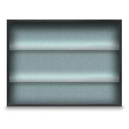 United Visual Products Outdoor Enclosed Combo Board, 48"x36", White Frame/Black & Cloud UVCB4836ODW-BLACK-CLOUD